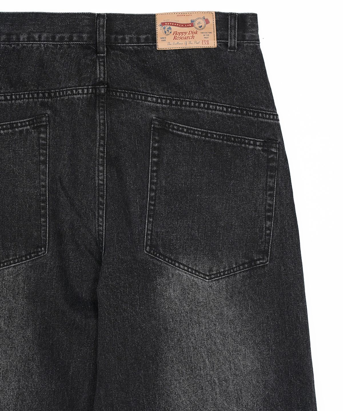 에프디알(FDR) Old School Wide Fit Denim Jeans Black