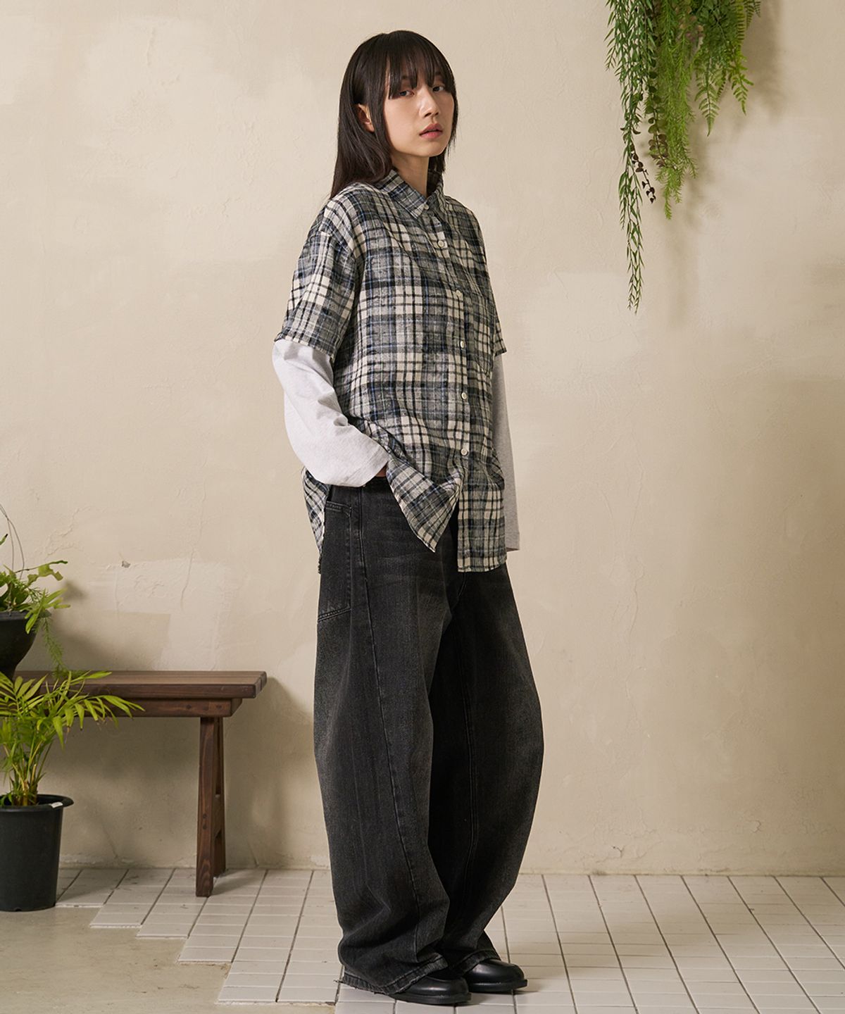 에프디알(FDR) Old School Wide Fit Denim Jeans Black