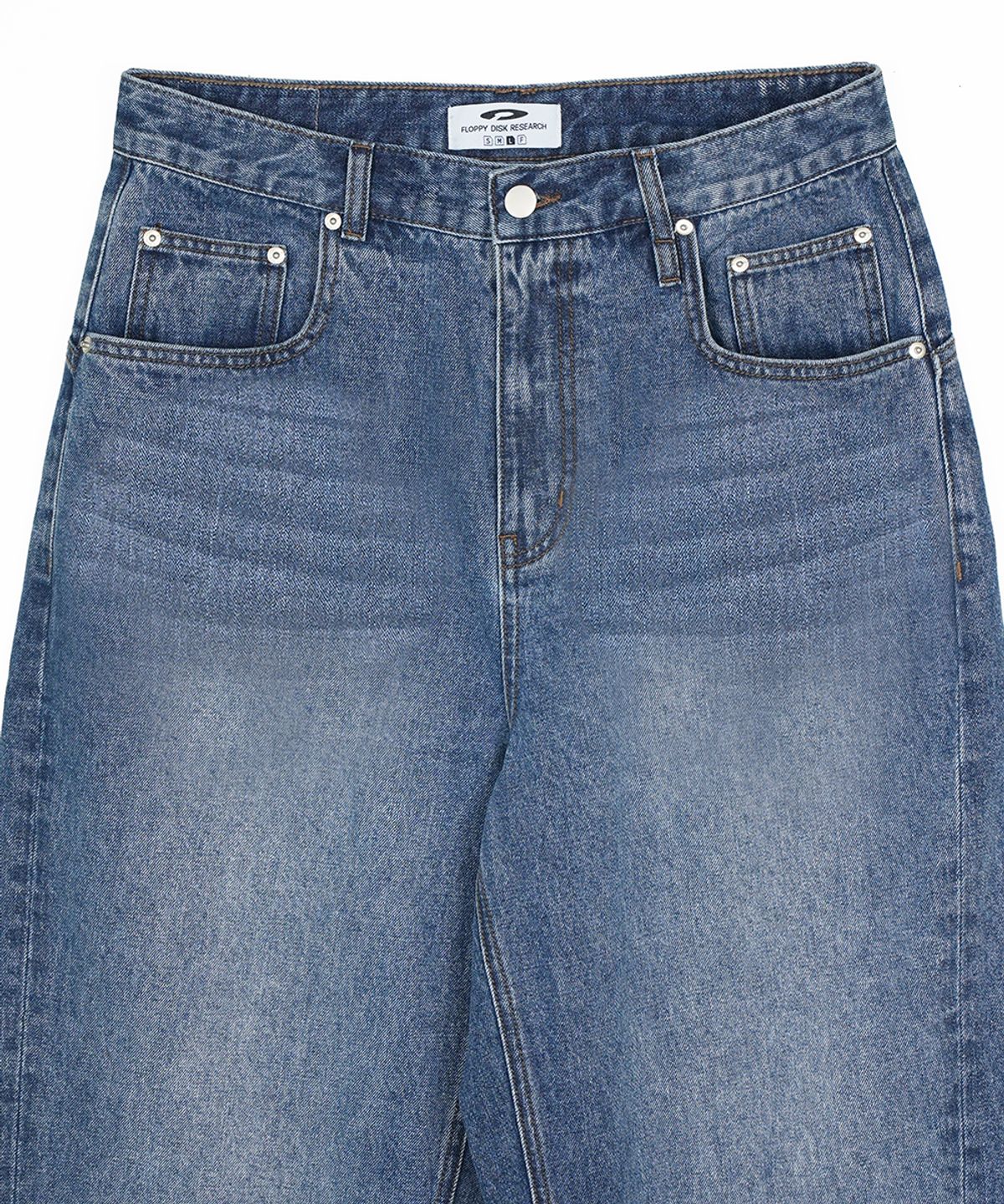에프디알(FDR) Old School Wide Fit Denim Jeans Blue