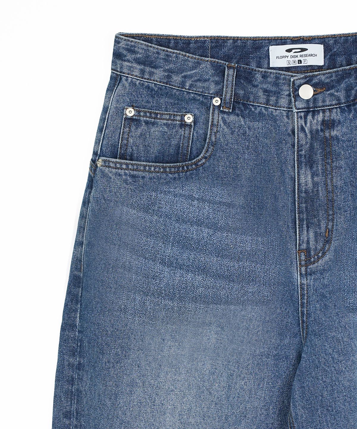 에프디알(FDR) Old School Wide Fit Denim Jeans Blue