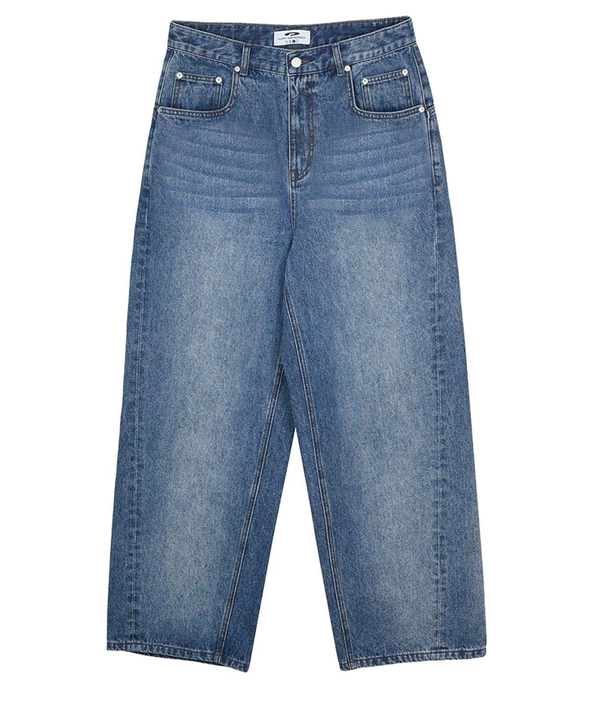 에프디알(FDR) Old School Wide Fit Denim Jeans Blue