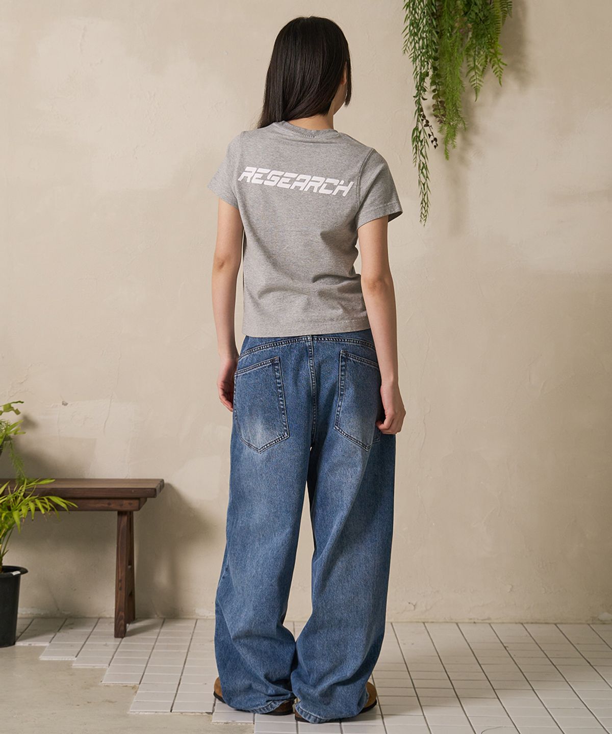에프디알(FDR) Old School Wide Fit Denim Jeans Blue