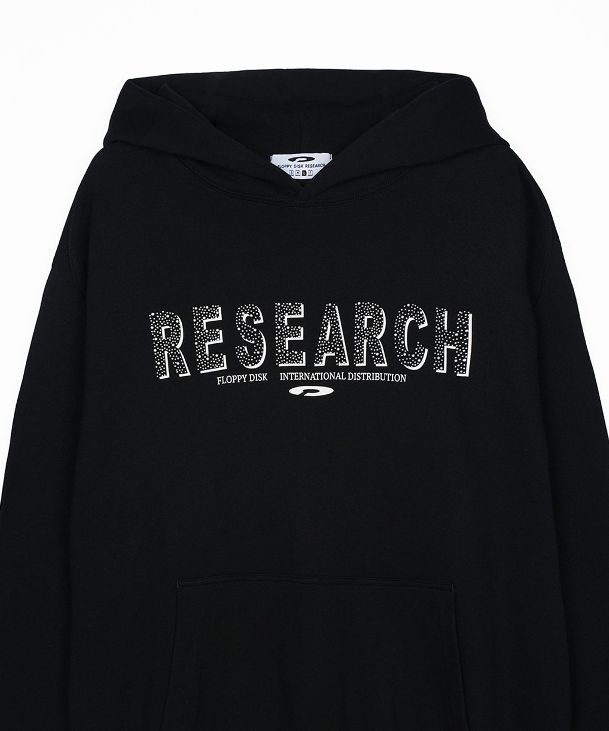 에프디알(FDR) Metal Hot Fix Logo Hoodie Black