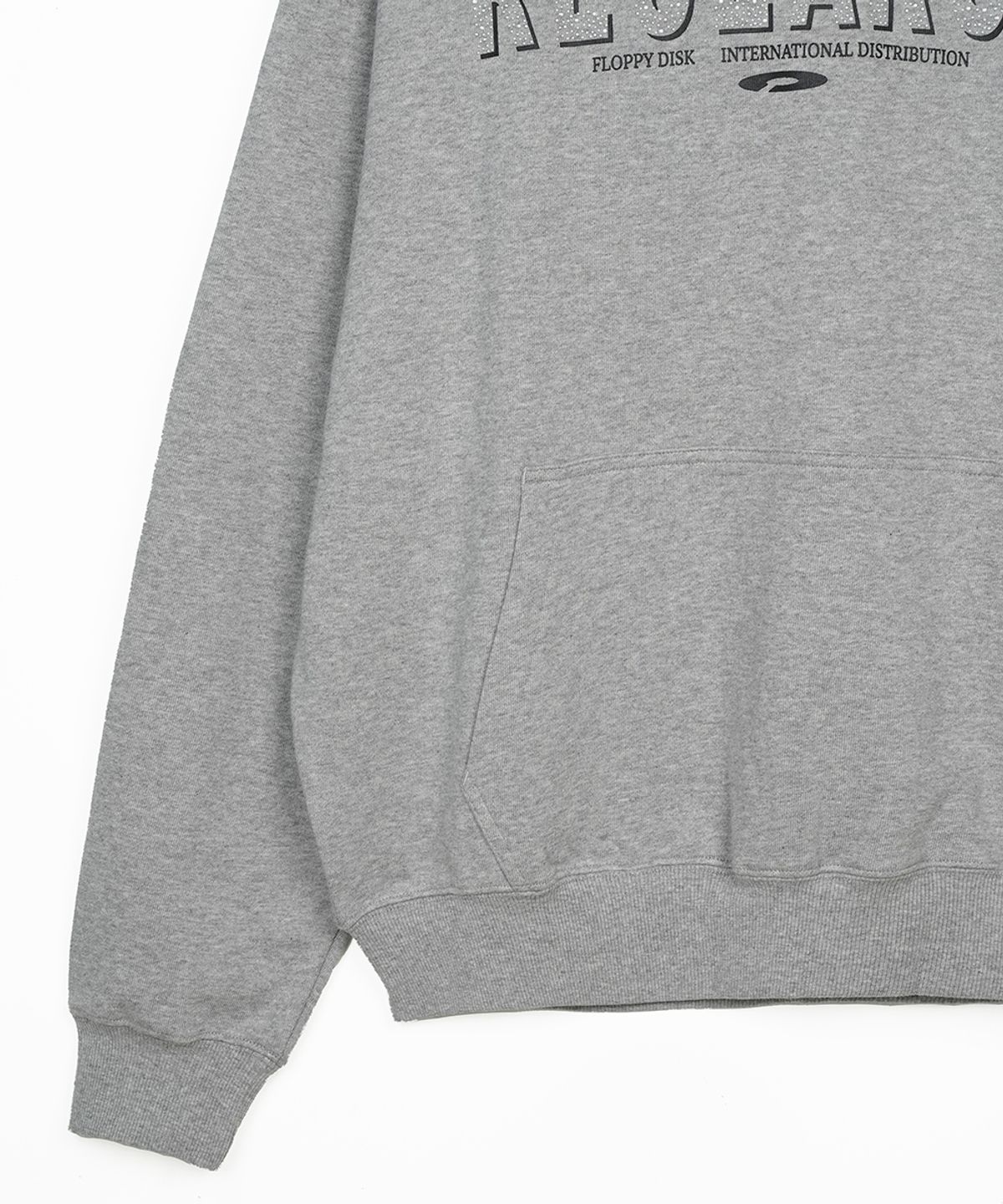 에프디알(FDR) Metal Hot Fix Logo Hoodie M.Gray