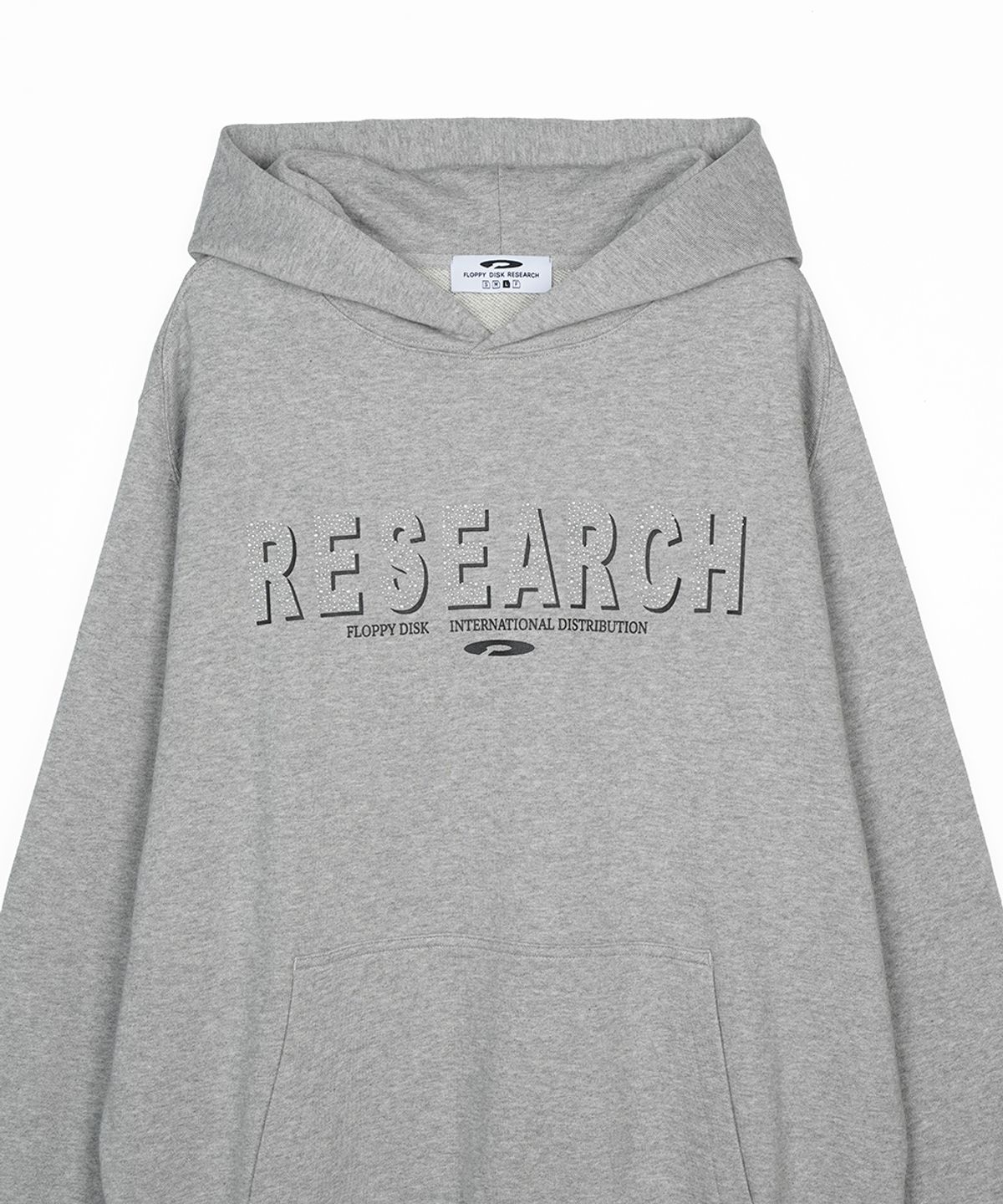 에프디알(FDR) Metal Hot Fix Logo Hoodie M.Gray