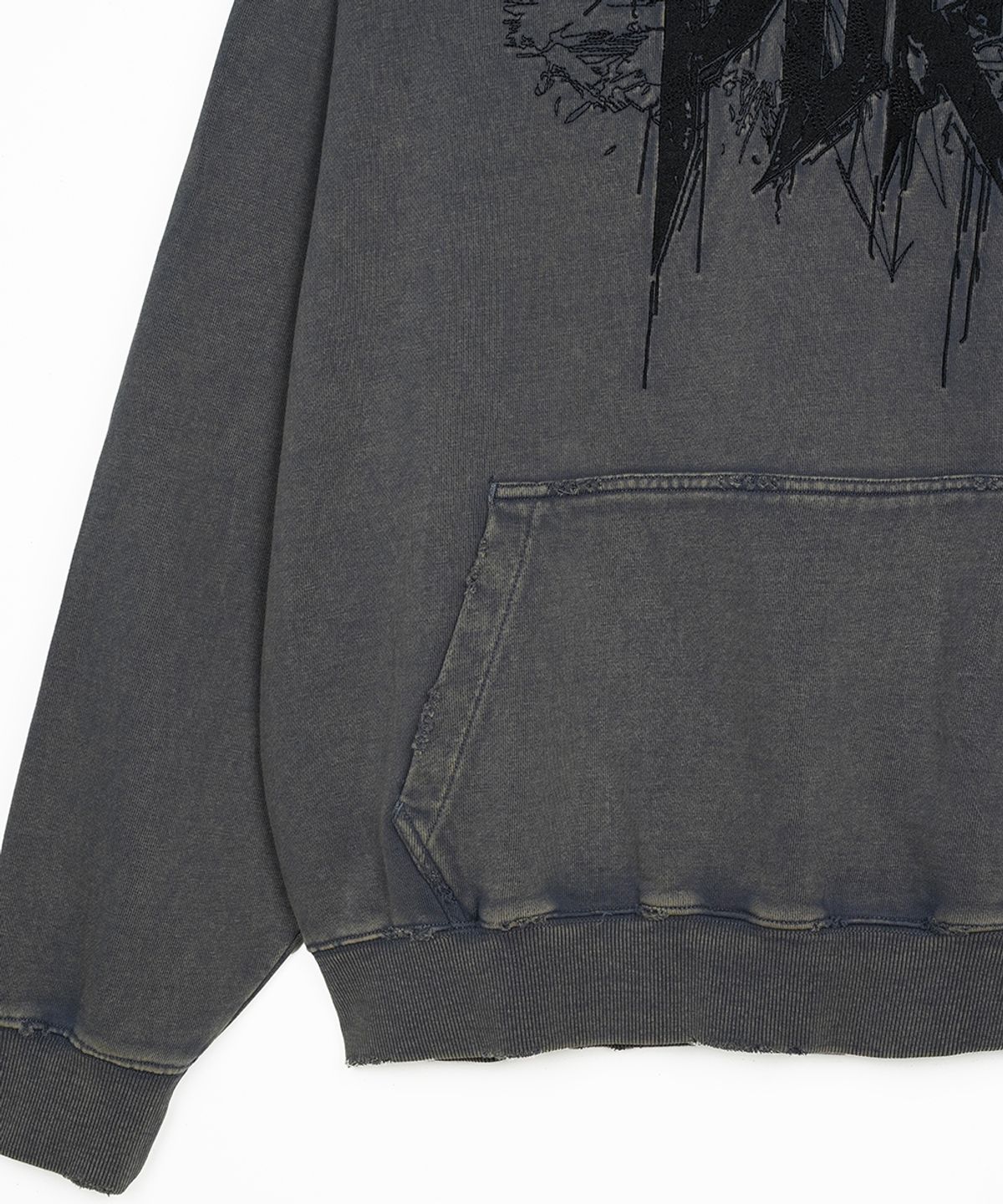 에프디알(FDR) Thunder Stock All Embo Hoodie Slate Gray