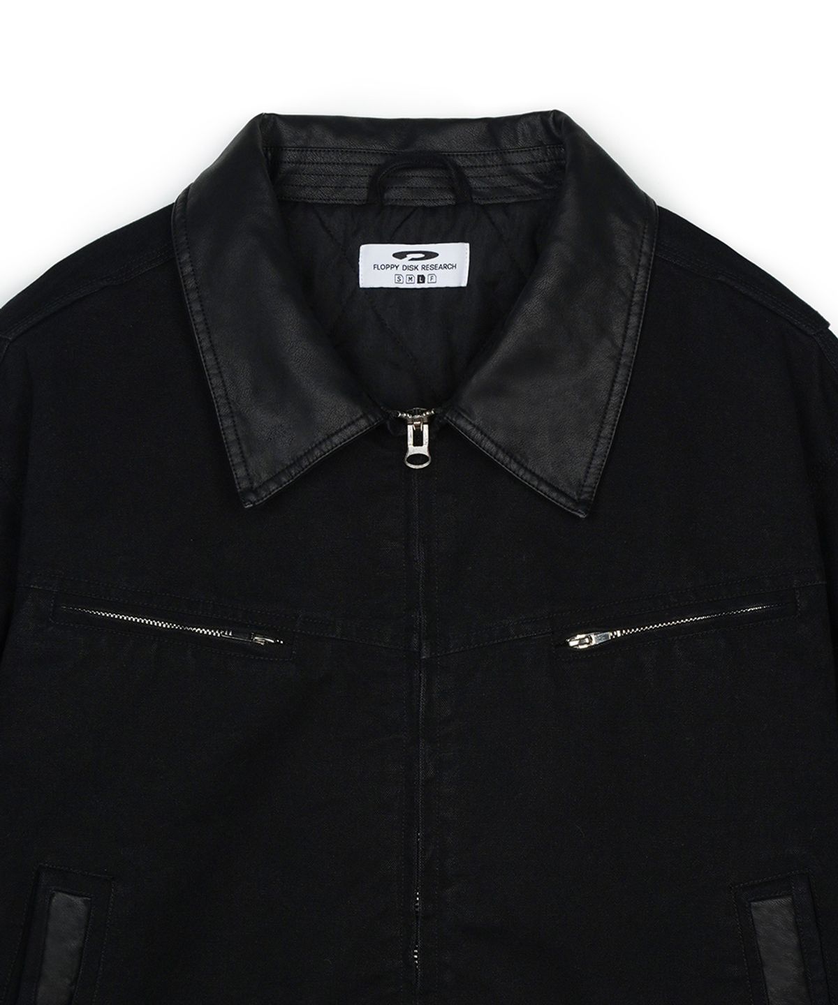 에프디알(FDR) Vintage Wash Trucker Quilting Jacket Black