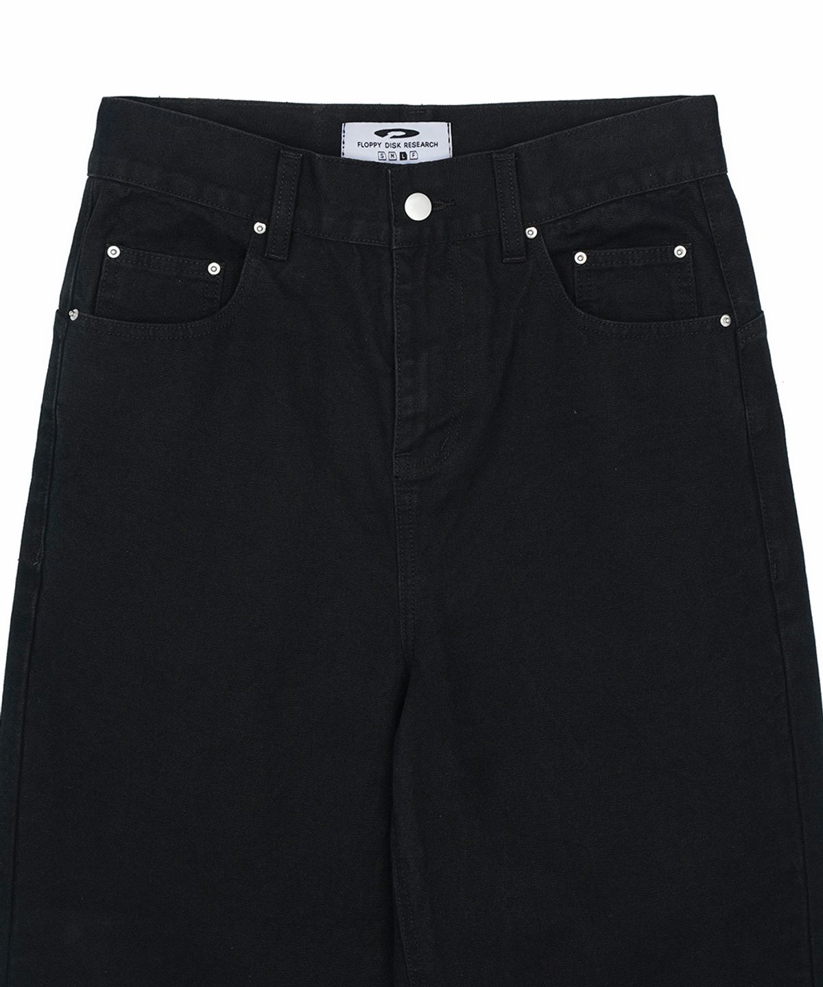 에프디알(FDR) Straight Fit Canvas Cotton Jeans Black