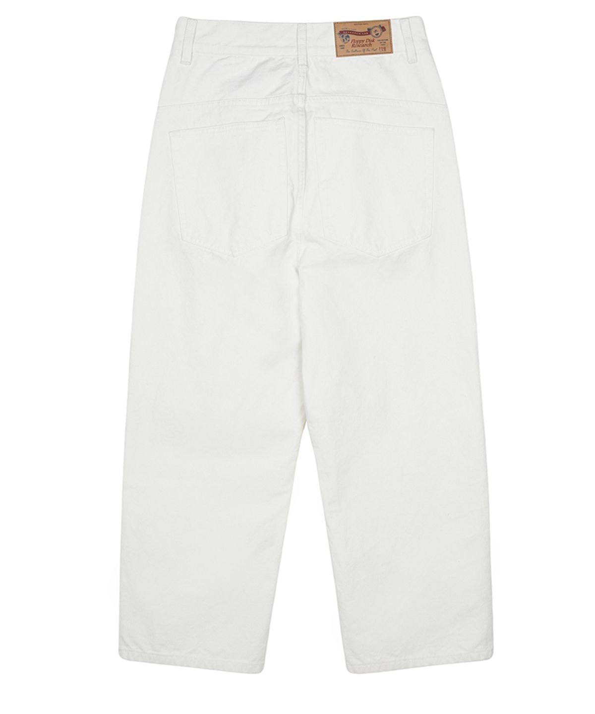 에프디알(FDR) Straight Fit Canvas Cotton Jeans Cream