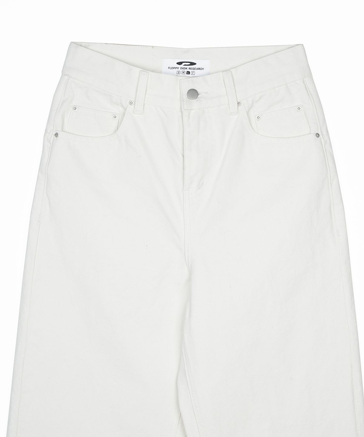 에프디알(FDR) Straight Fit Canvas Cotton Jeans Cream