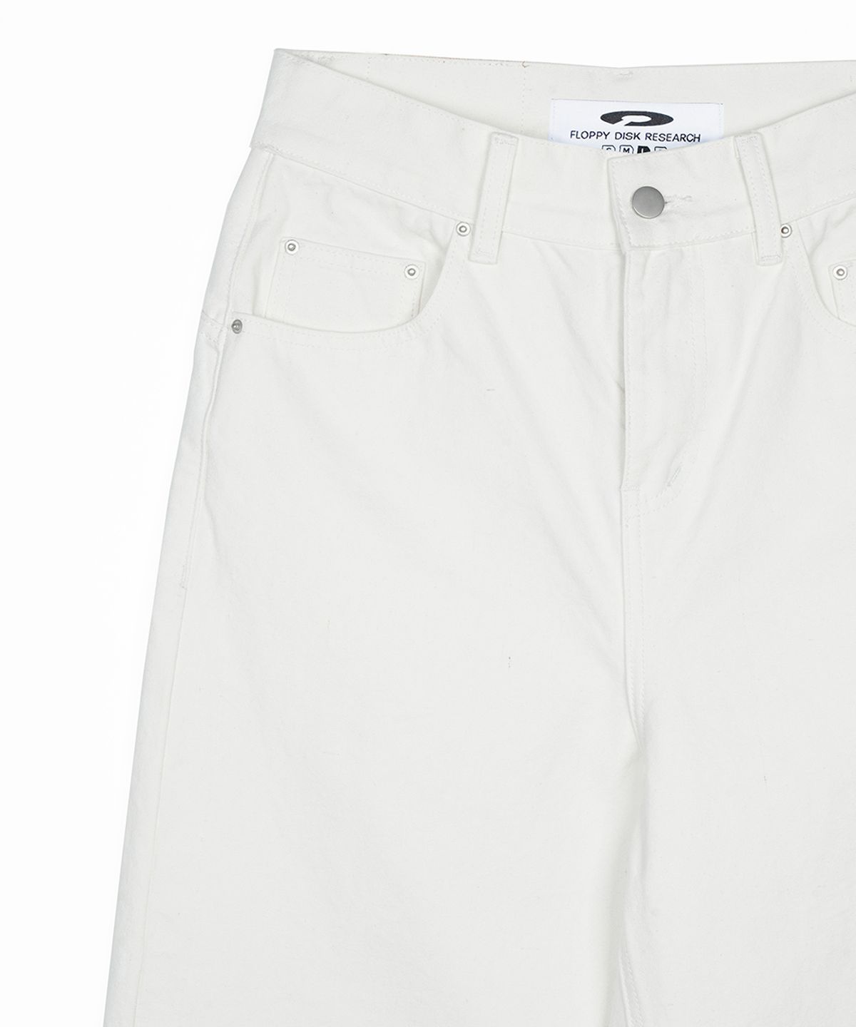 에프디알(FDR) Straight Fit Canvas Cotton Jeans Cream