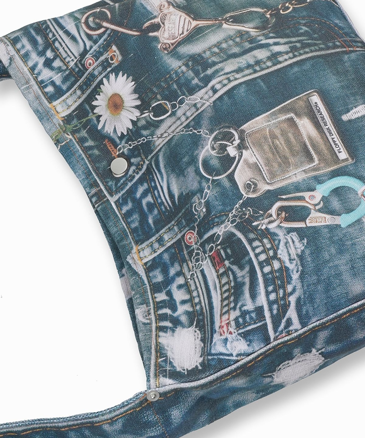 에프디알(FDR) Denim Digtial Printing ECO BAG Blue