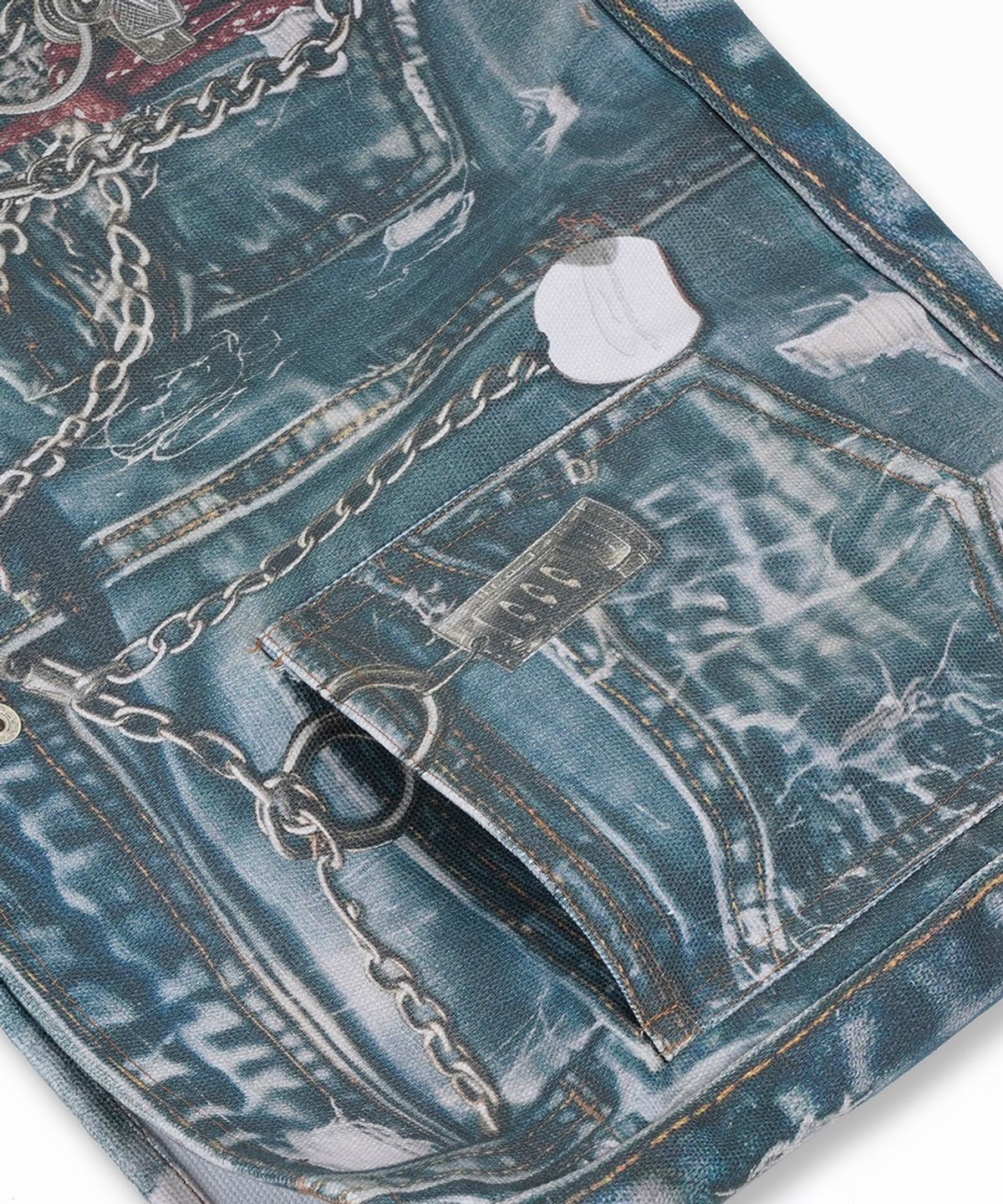 에프디알(FDR) Denim Digtial Printing ECO BAG Blue