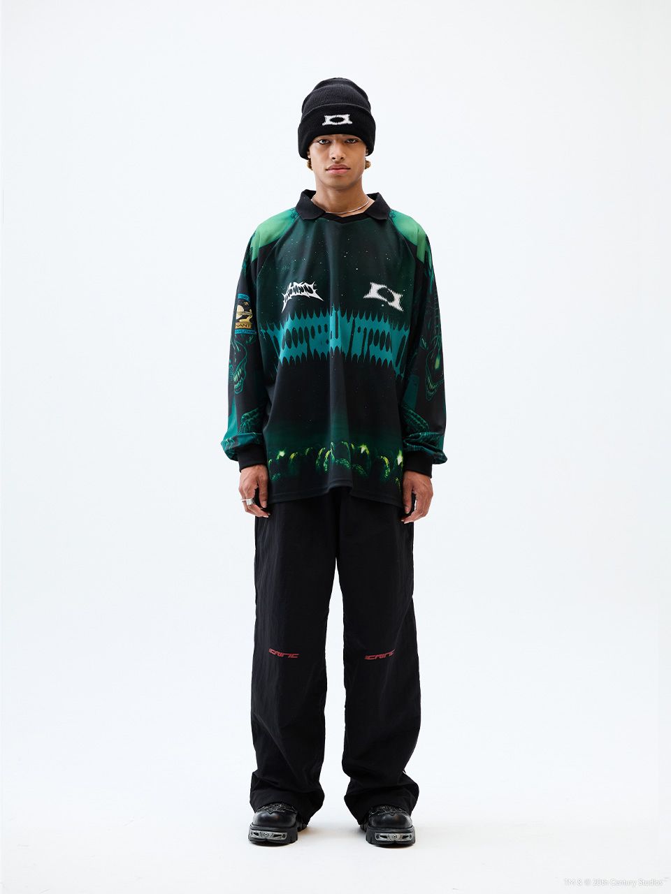 MUSINSA公式 | CRITIC CRITIC x ALIEN EGG ALIEN RACING JERSEY DARK GREEN