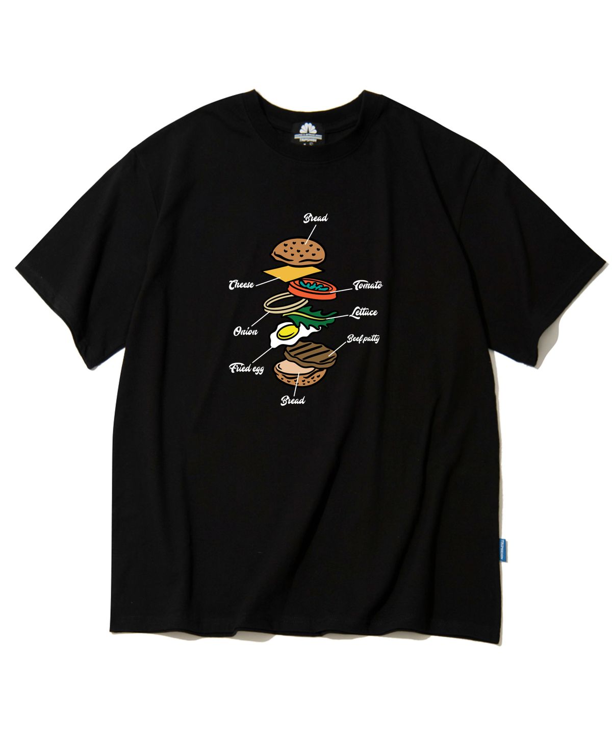 트립션(TRIPSHION) Hamburger Recipe 그래픽 티셔츠 - 8 컬러