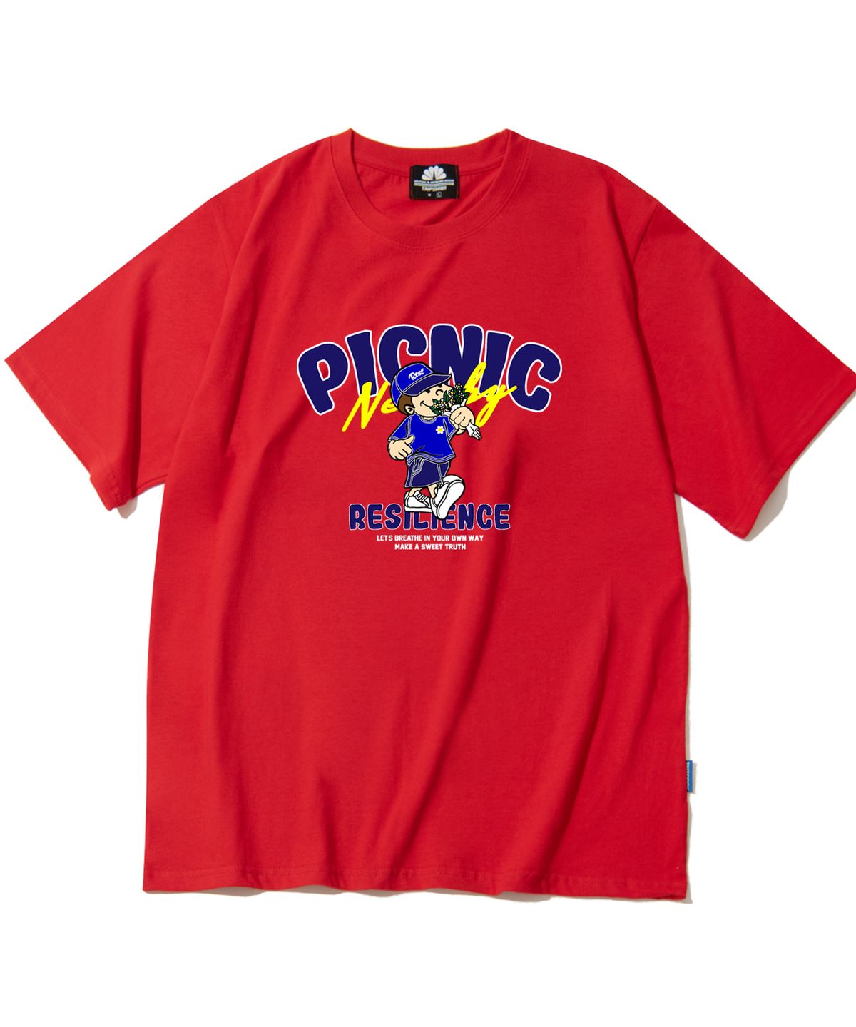 트립션(TRIPSHION) Picnic Boy 그래픽 티셔츠 - 8 컬러
