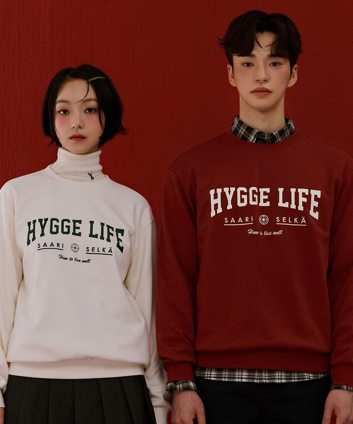 체이스컬트(CHASECULT) 공용 에센셜 아치 레터링 맨투맨 티셔츠-DERU5111B0R