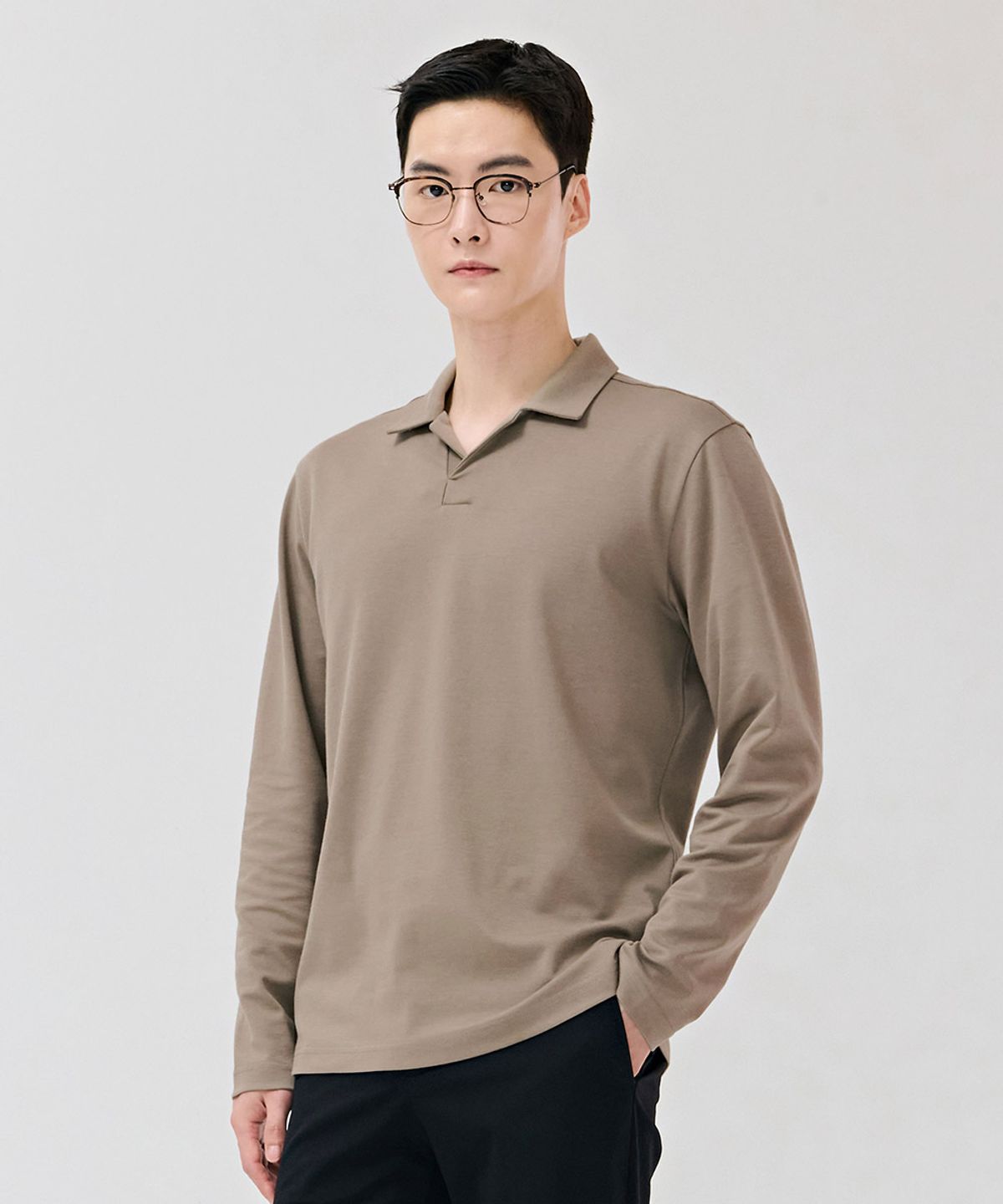 체이스컬트(CHASECULT) 남성 오픈넥 카라 티셔츠-DEZK5106B0X