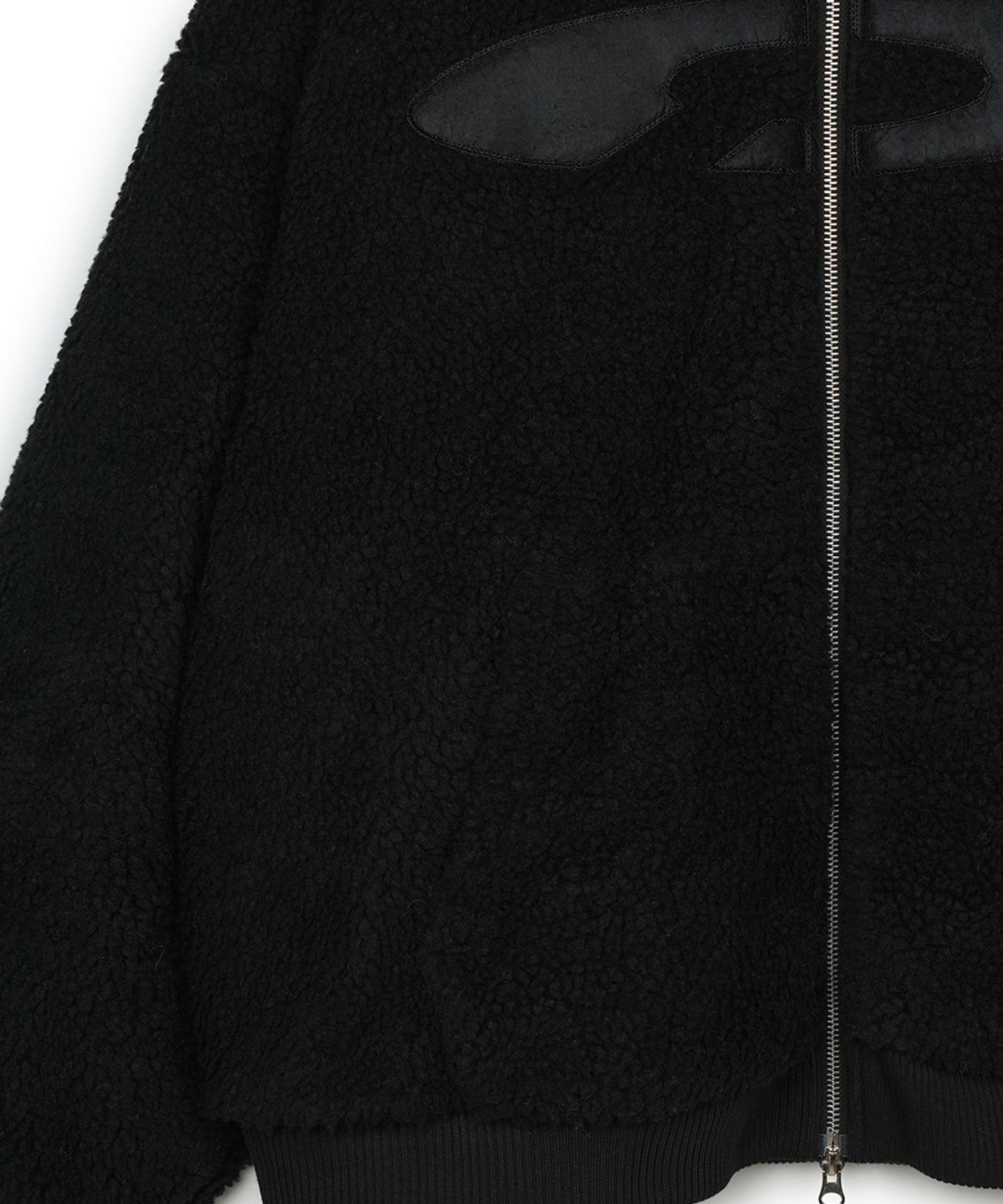 에프디알(FDR) Boa Over Hood Embo Quilting Jacket Black