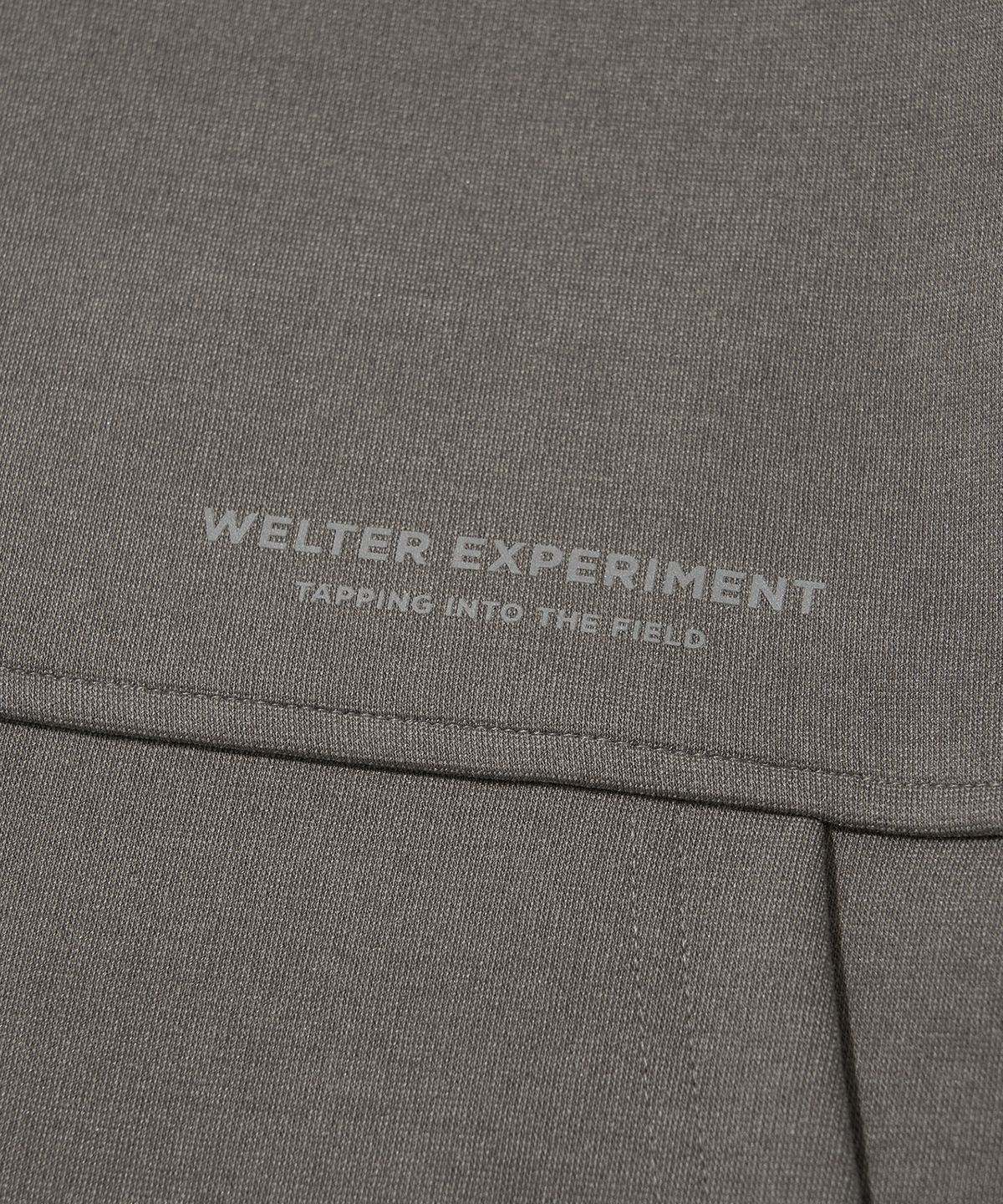 웰터 익스페리먼트(WELTER EXPERIMENT) DOUBLE HALF ZIP SWEATSHIRT_GRAY_WOL091