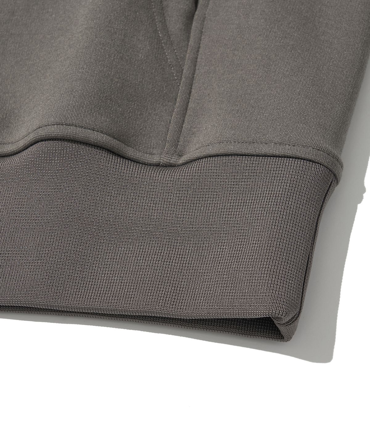 웰터 익스페리먼트(WELTER EXPERIMENT) DOUBLE HALF ZIP SWEATSHIRT_GRAY_WOL091