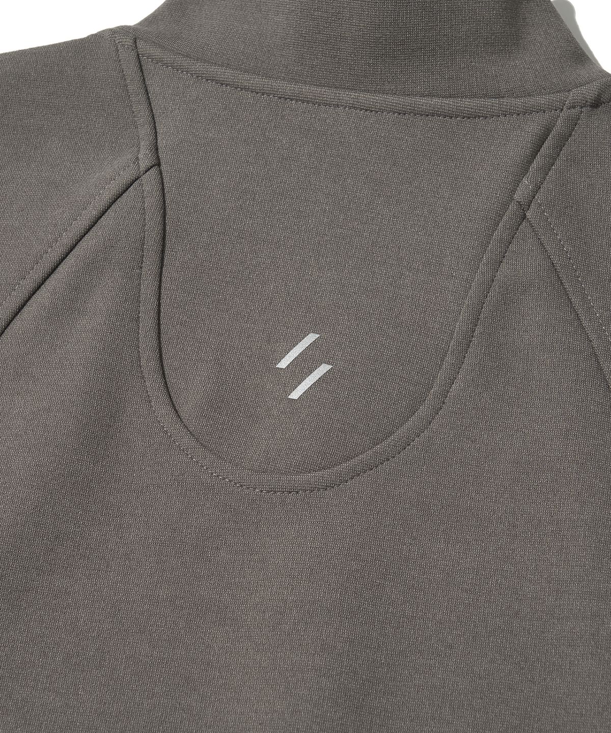 웰터 익스페리먼트(WELTER EXPERIMENT) DOUBLE HALF ZIP SWEATSHIRT_GRAY_WOL091