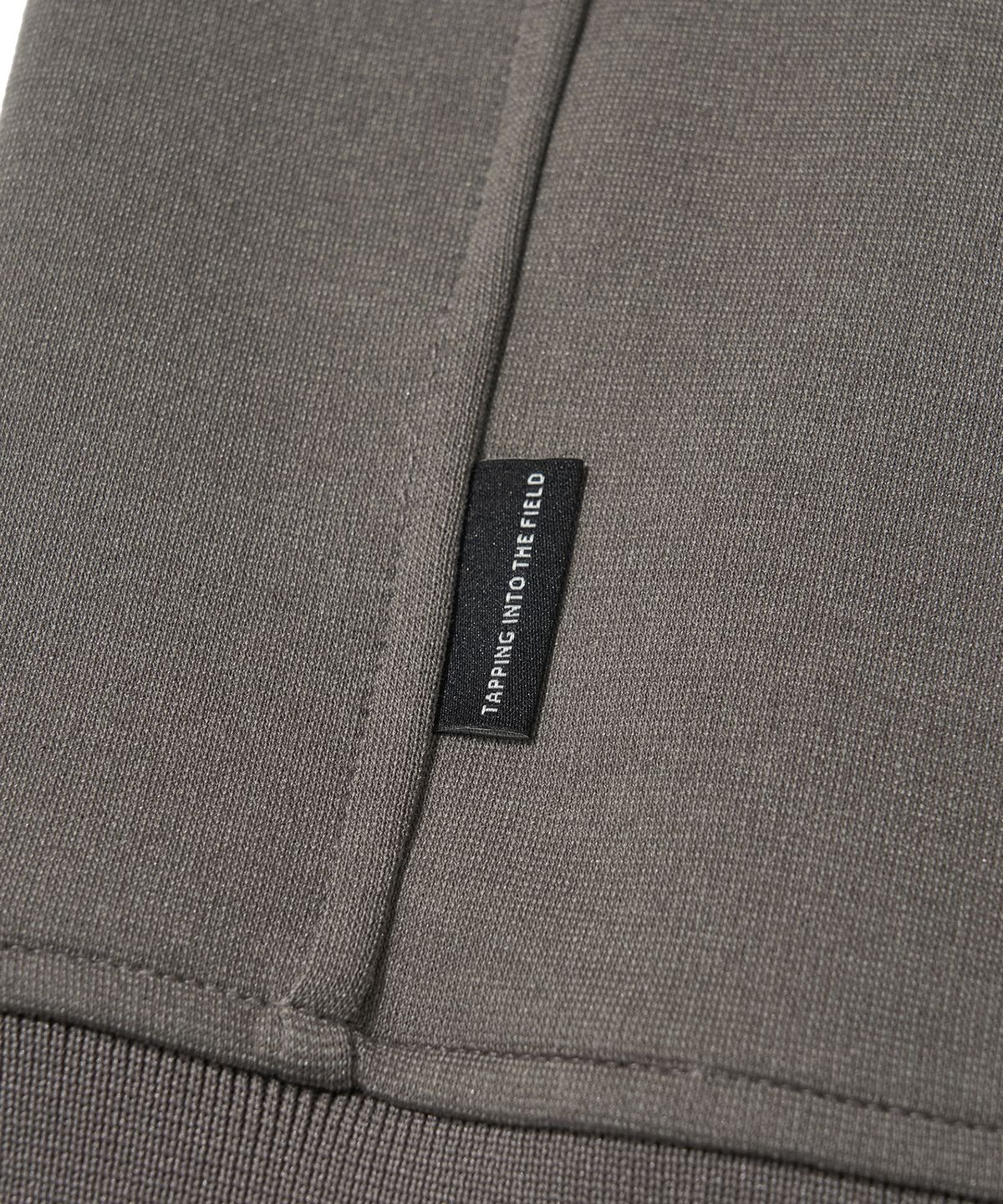웰터 익스페리먼트(WELTER EXPERIMENT) DOUBLE HALF ZIP SWEATSHIRT_GRAY_WOL091