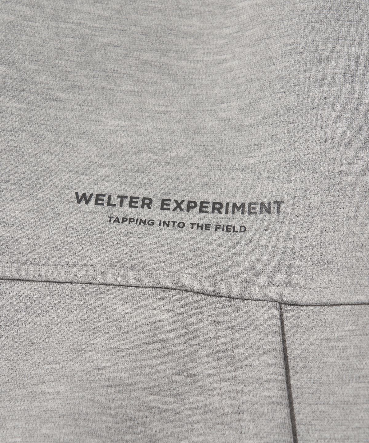 웰터 익스페리먼트(WELTER EXPERIMENT) DOUBLE HALF ZIP SWEATSHIRT_MELANGE_WOL092