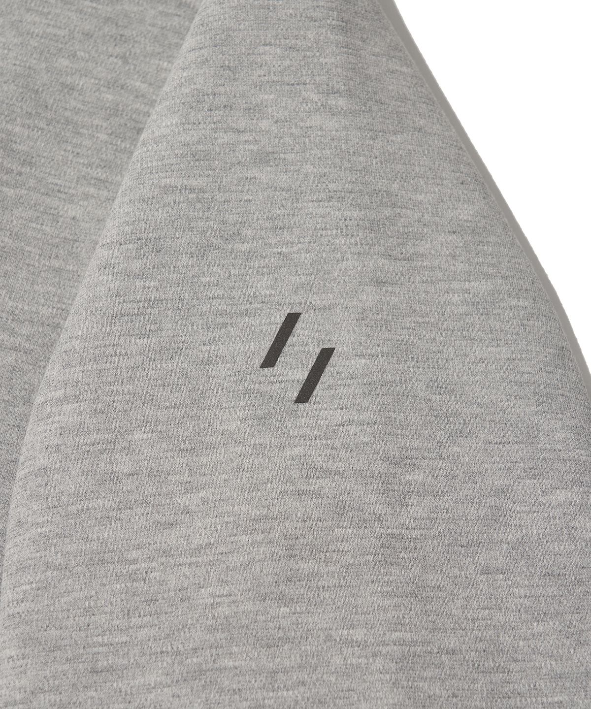 웰터 익스페리먼트(WELTER EXPERIMENT) DOUBLE HALF ZIP SWEATSHIRT_MELANGE_WOL092