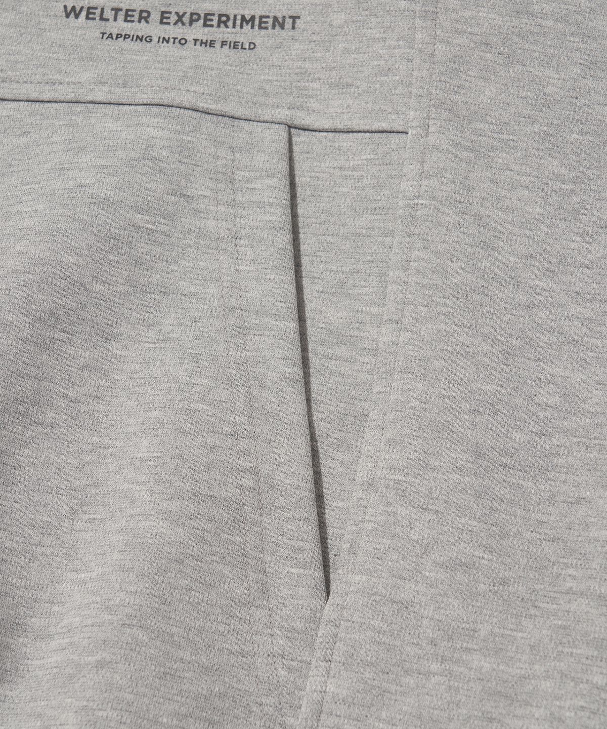 웰터 익스페리먼트(WELTER EXPERIMENT) DOUBLE HALF ZIP SWEATSHIRT_MELANGE_WOL092