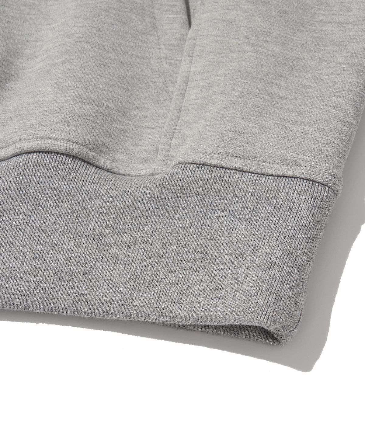 웰터 익스페리먼트(WELTER EXPERIMENT) DOUBLE HALF ZIP SWEATSHIRT_MELANGE_WOL092