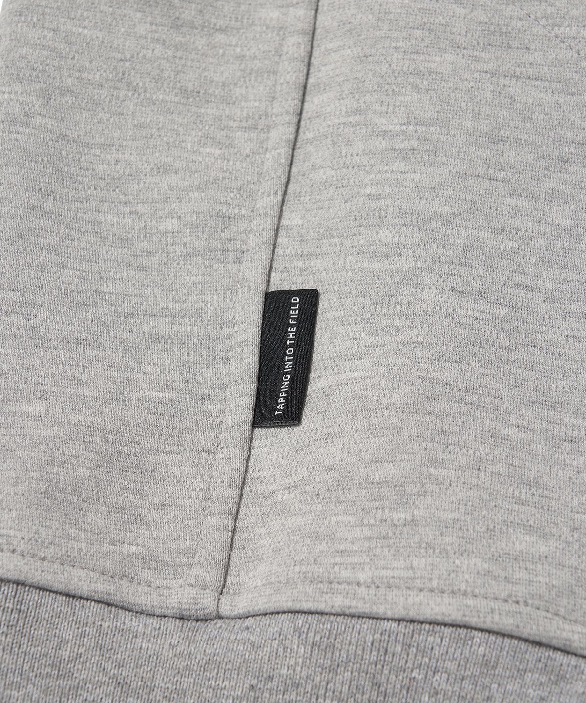 웰터 익스페리먼트(WELTER EXPERIMENT) DOUBLE HALF ZIP SWEATSHIRT_MELANGE_WOL092