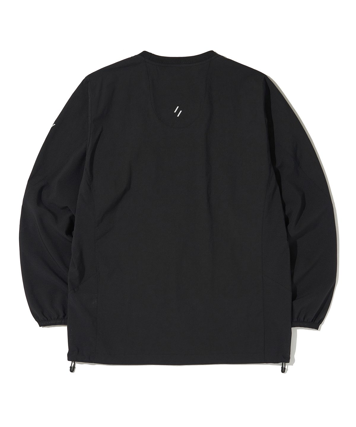 웰터 익스페리먼트(WELTER EXPERIMENT) BREATHABLE LONG SLEEVE PULLOVER_BLACK_WLT032