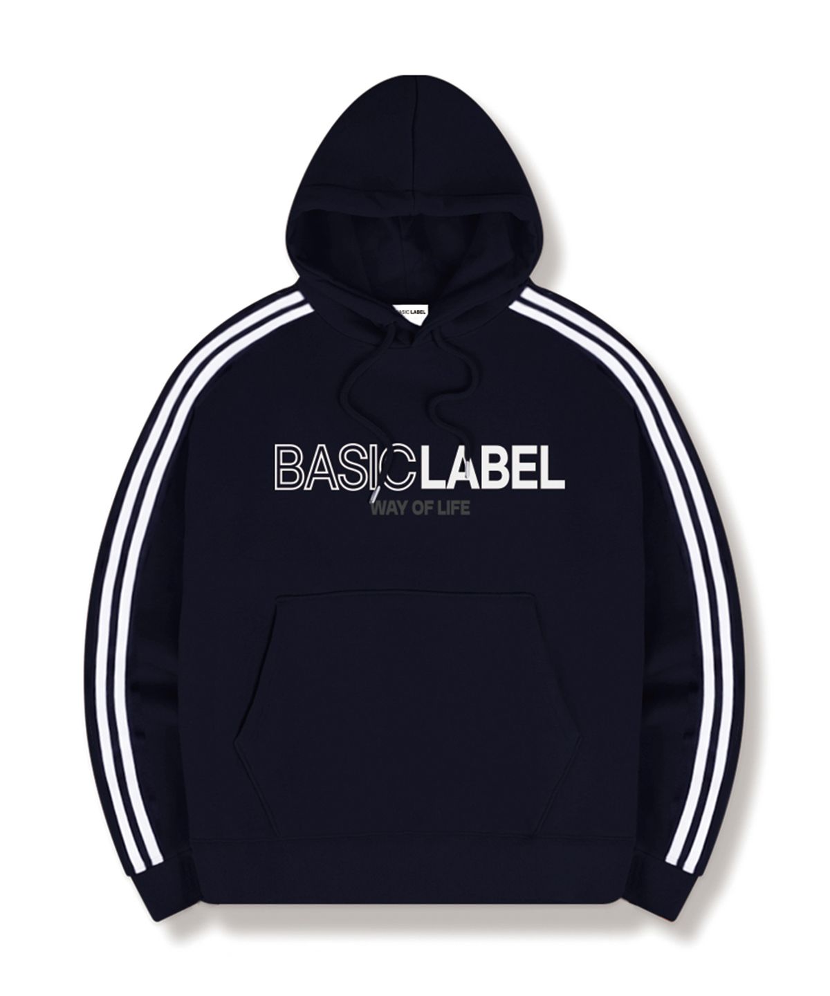 베이직라벨(BASIC LABEL) Only Way Track Oversized Hoodie 4 Color [BLBI_6502]