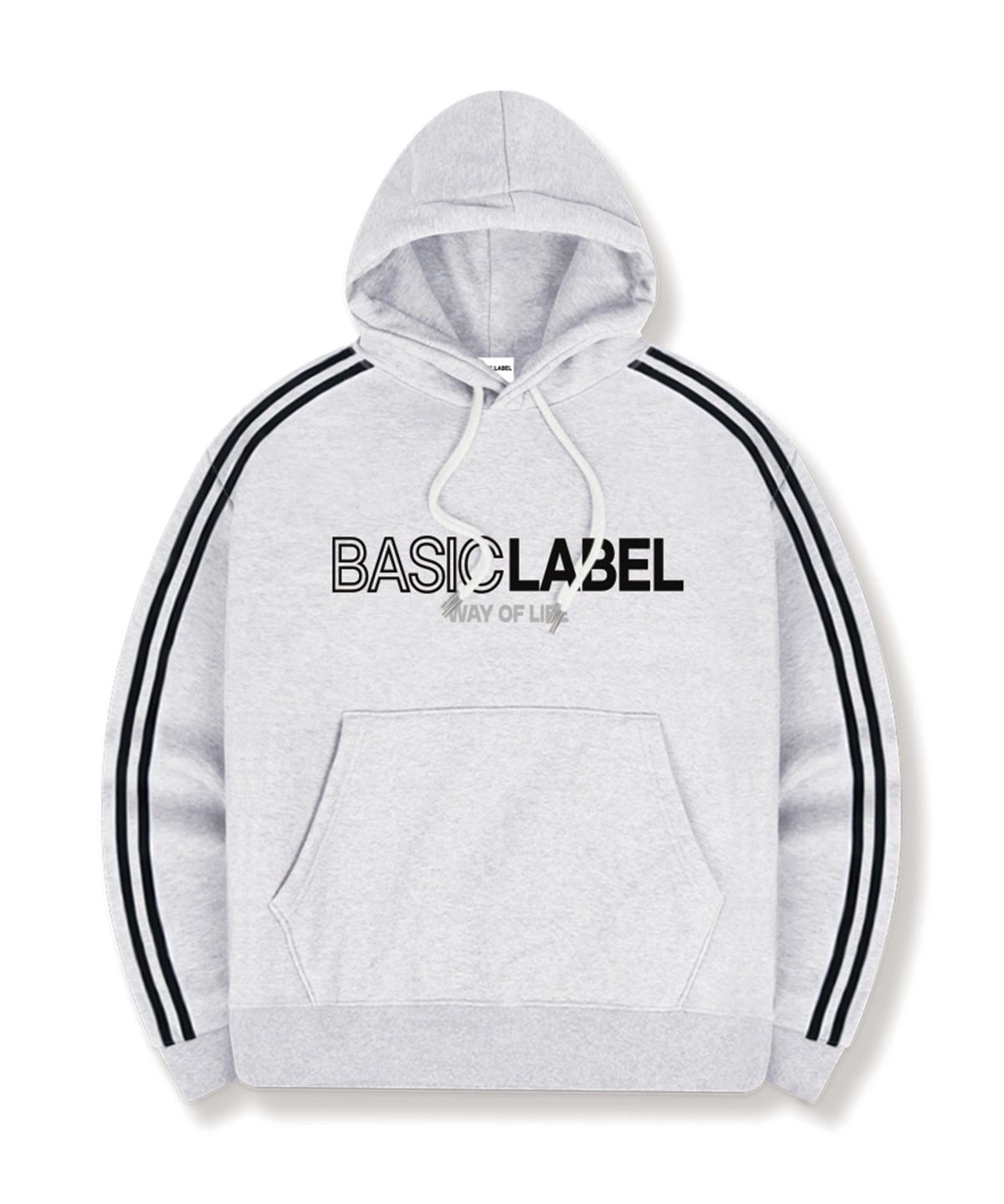 베이직라벨(BASIC LABEL) Only Way Track Oversized Hoodie 4 Color [BLBI_6502]
