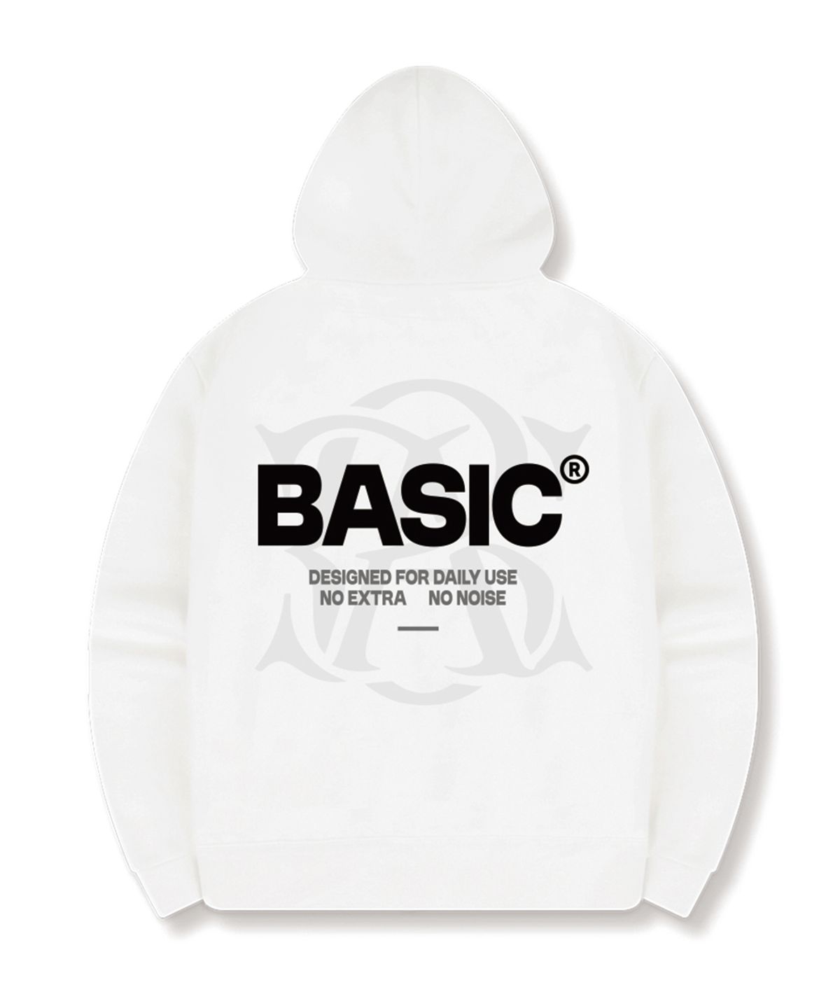 베이직라벨(BASIC LABEL) Base Mark 2-Way Oversized Hoodie Zip-Up 3 Color [BLBH_2004]