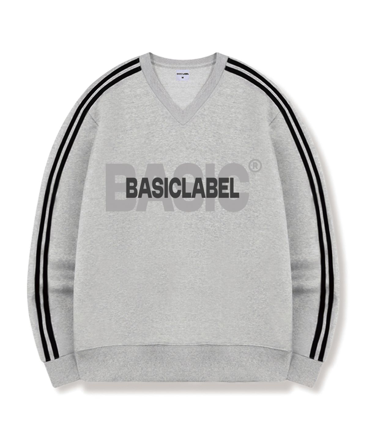 베이직라벨(BASIC LABEL) Base Fit Oversized Track V-Neck Sweatshirt 5 Color [BLBV_1002]