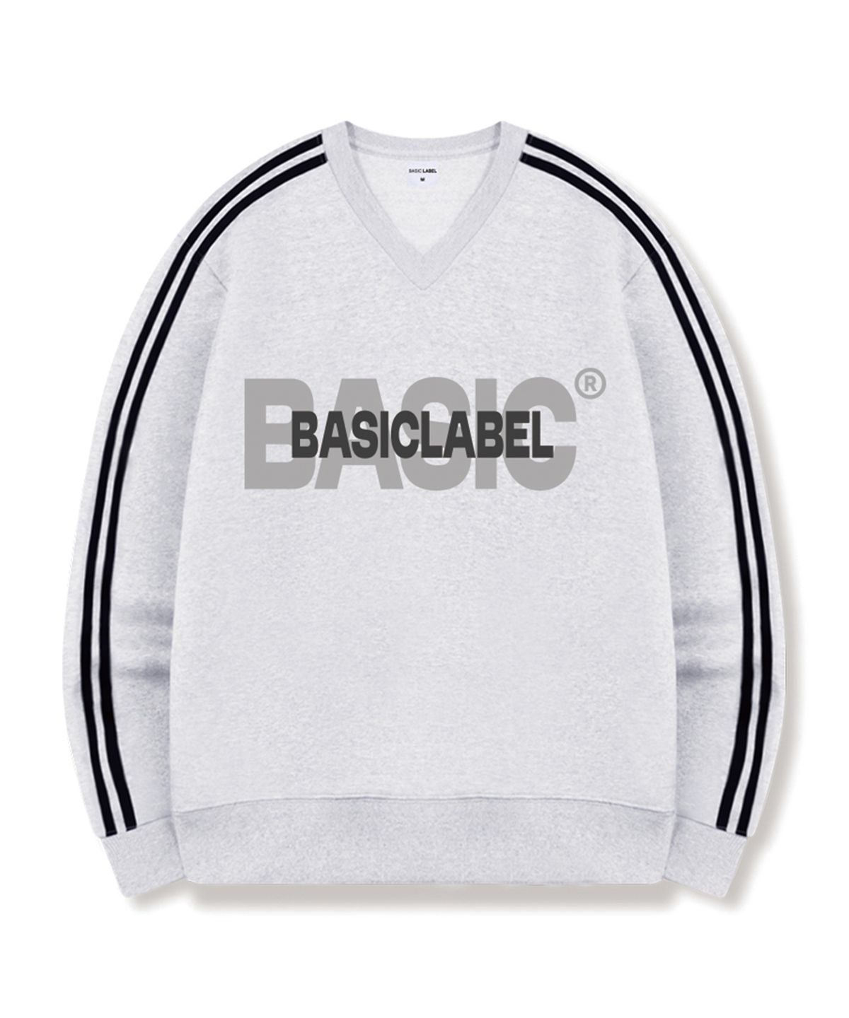 베이직라벨(BASIC LABEL) Base Fit Oversized Track V-Neck Sweatshirt 5 Color [BLBV_1002]