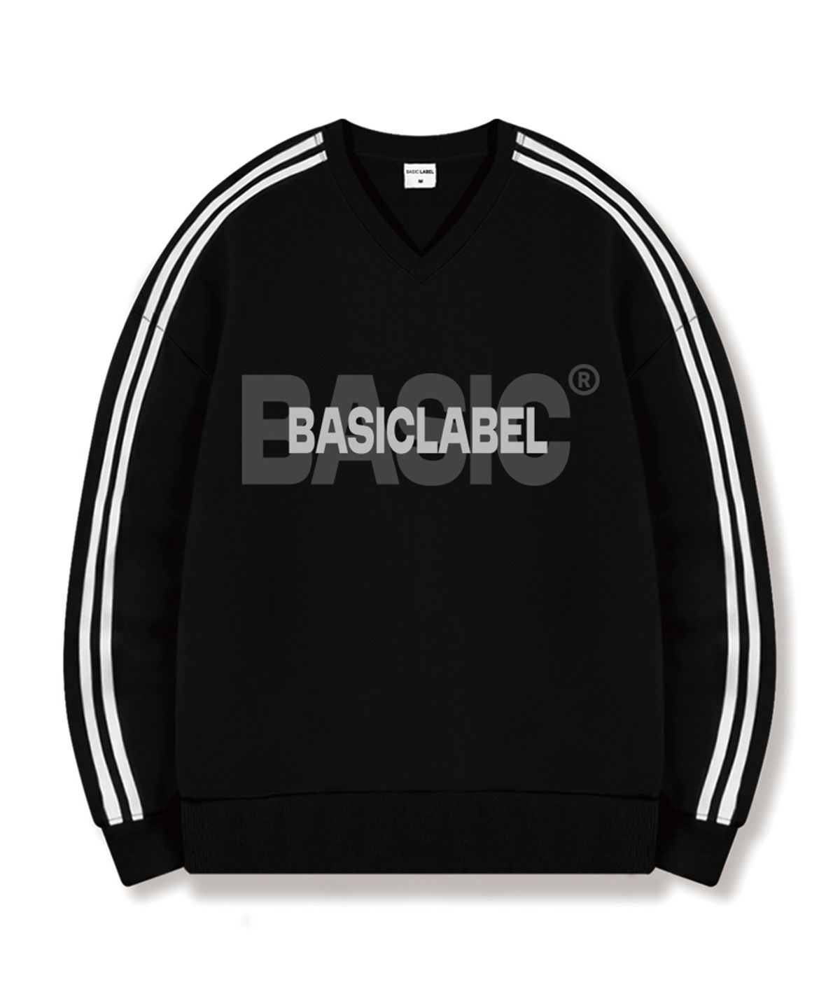 베이직라벨(BASIC LABEL) Base Fit Oversized Track V-Neck Sweatshirt 5 Color [BLBV_1002]