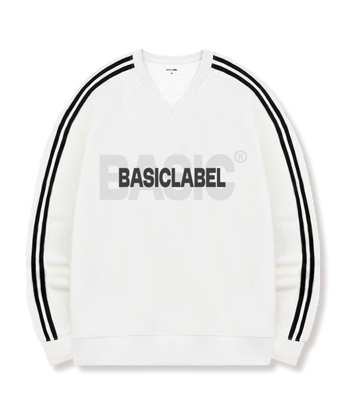 베이직라벨(BASIC LABEL) Base Fit Oversized Track V-Neck Sweatshirt 5 Color [BLBV_1002]