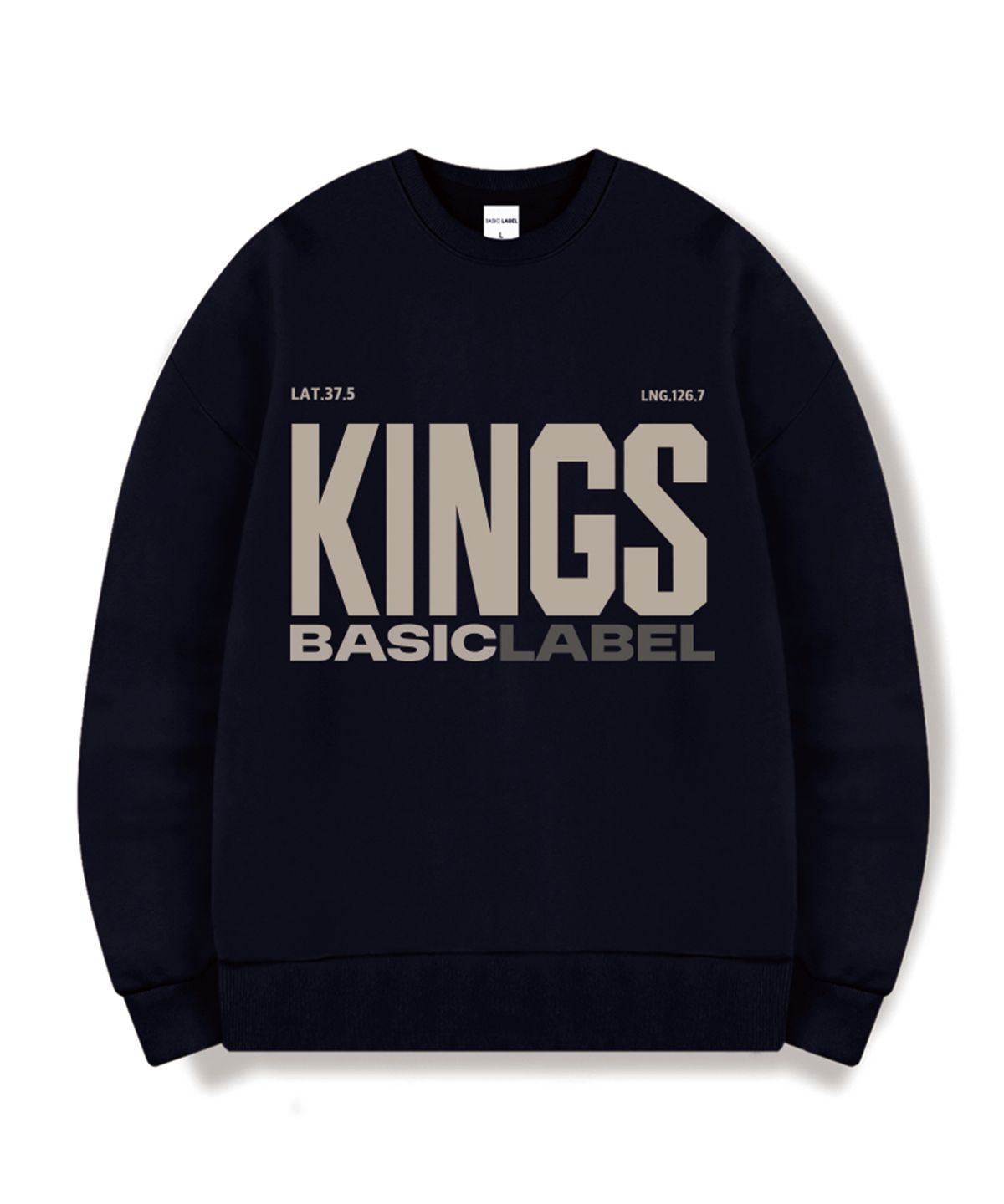 베이직라벨(BASIC LABEL) Kings Of Oversized Sweatshirt 6 Color [BLBM_1003]