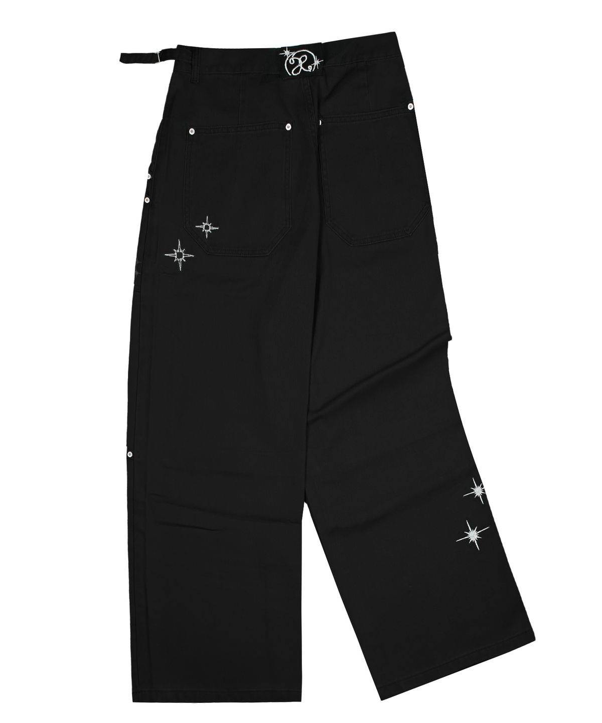 엑스톤즈(XTONZ) XP234 리온 와이드 코튼 팬츠 (BLACK)