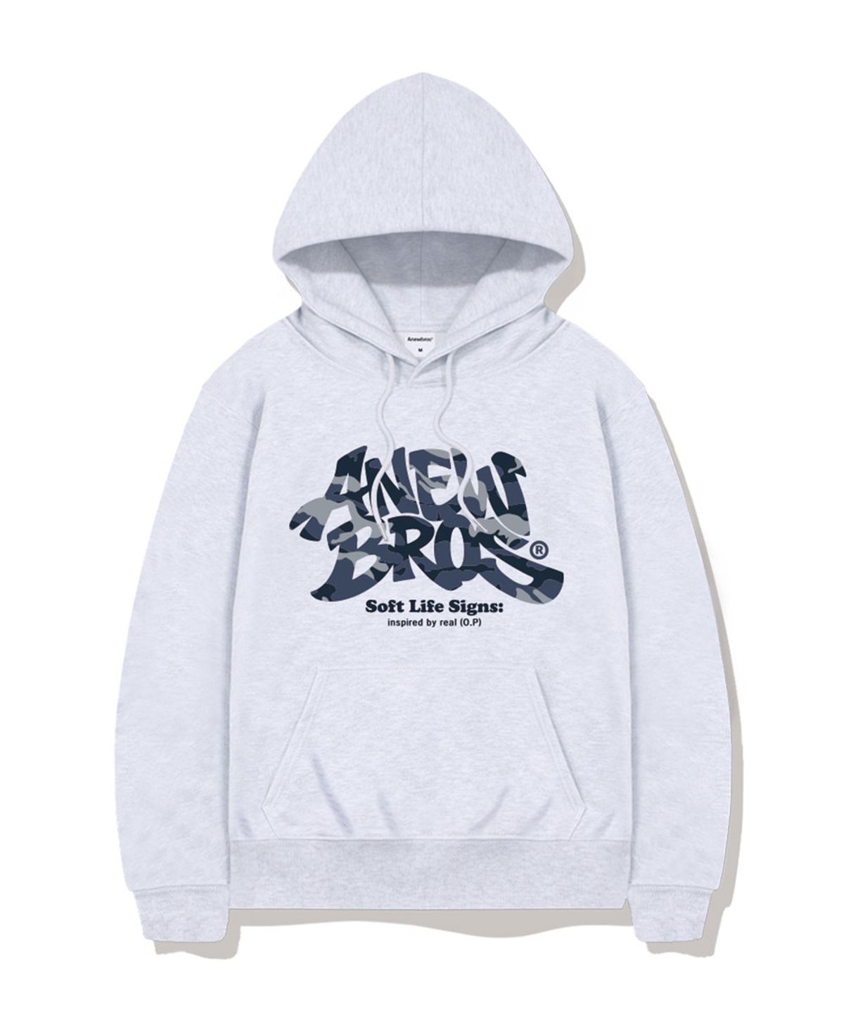 어뉴브로스(ANEWBROS) 카모스트리트 오버핏 후드티셔츠 5 Color [ANBI_9005]