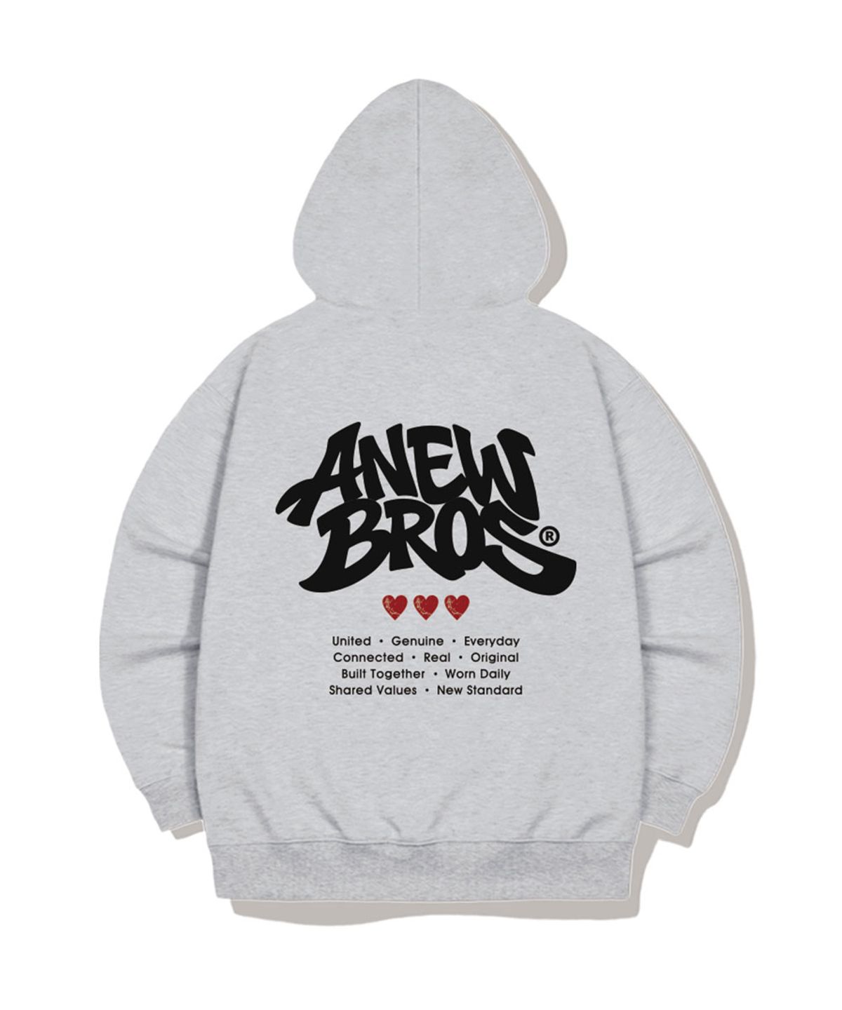 어뉴브로스(ANEWBROS) 어반백그래픽 2WAY 오버핏 후드집업 3 Color [ANBH_9004]