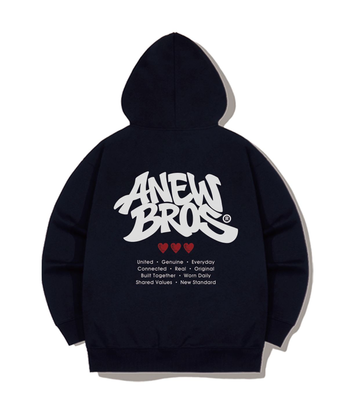 어뉴브로스(ANEWBROS) 어반백그래픽 2WAY 오버핏 후드집업 3 Color [ANBH_9004]