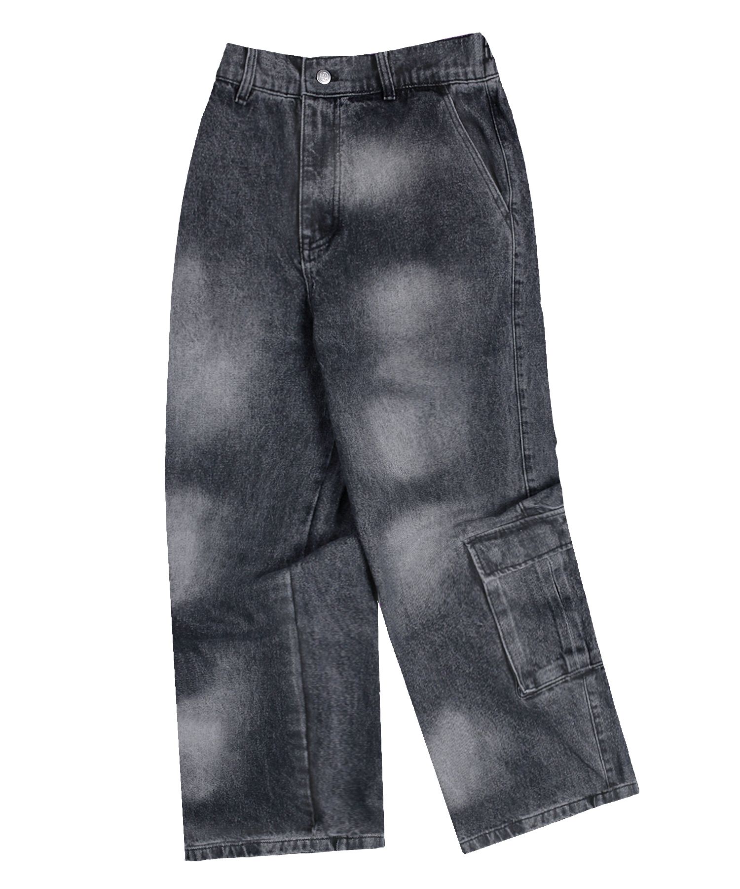 ★XTONZ★ XP235 Irregular Washing Under Cargo Denim Pants DA MUSINSA | XTONZ XP235 Irregular Washing Under Cargo Denim