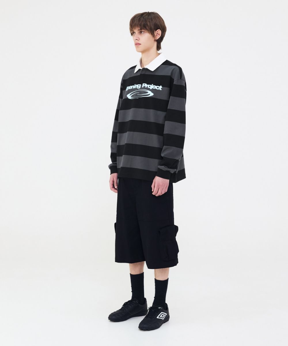 トップスその他 Opening Project Identity Stripe Collar T Shirt Gray MUSINSA公式 | OPENING PROJECT Identity Stripe Collar T Shirt