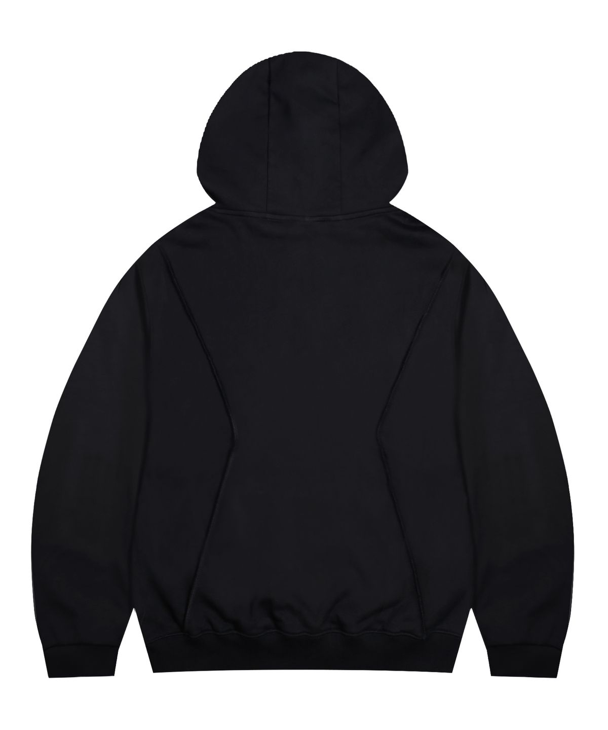 엑스톤즈(XTONZ) XTT106 레더 아플리케 코튼 후디 (BLACK)