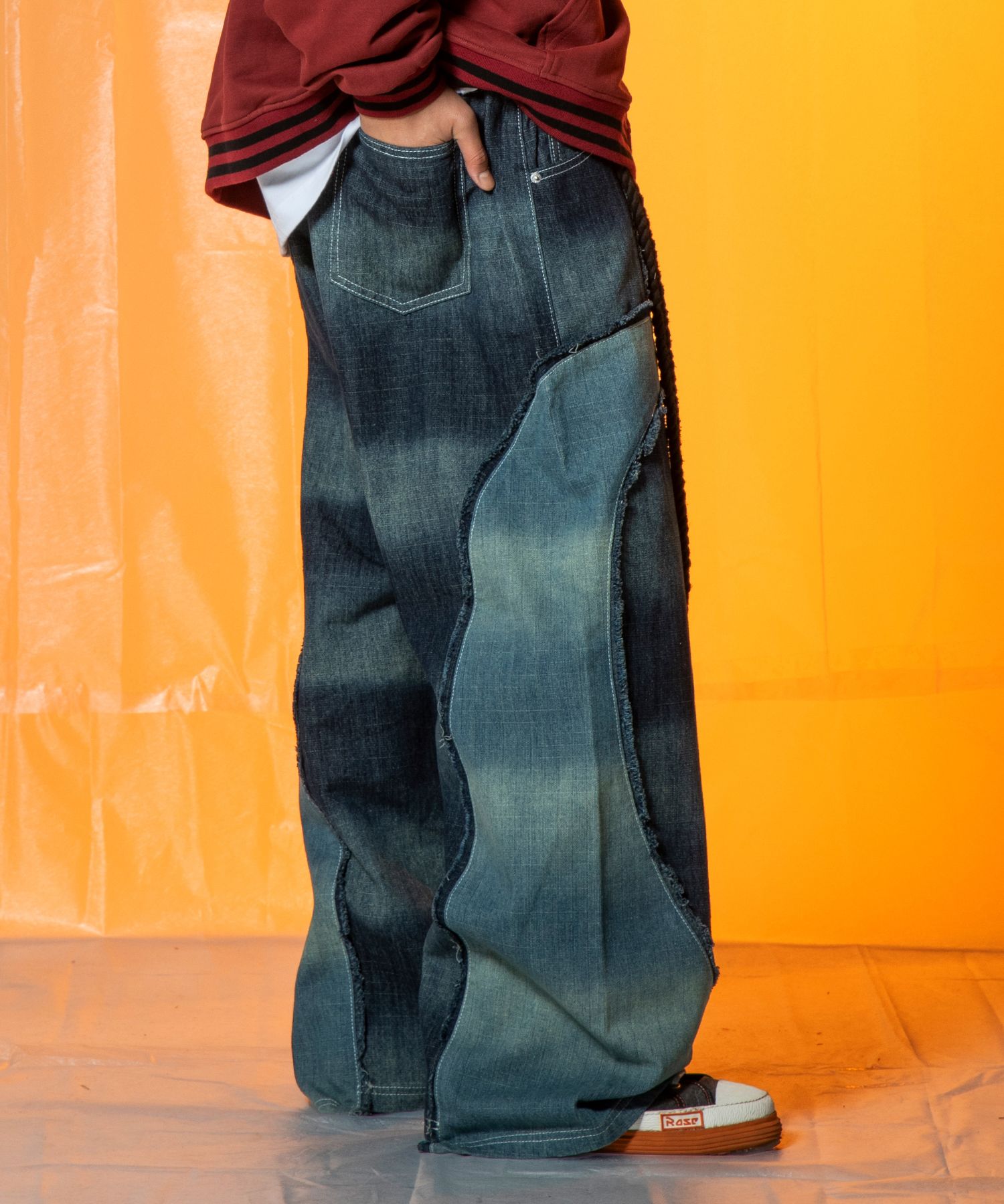 パンツ XTONZ XP202 Trev Wide Denim Pants PURPLE xp202PP MUSINSA | XTONZ XP250 Tribal Cut Denim Pants (BLUE)