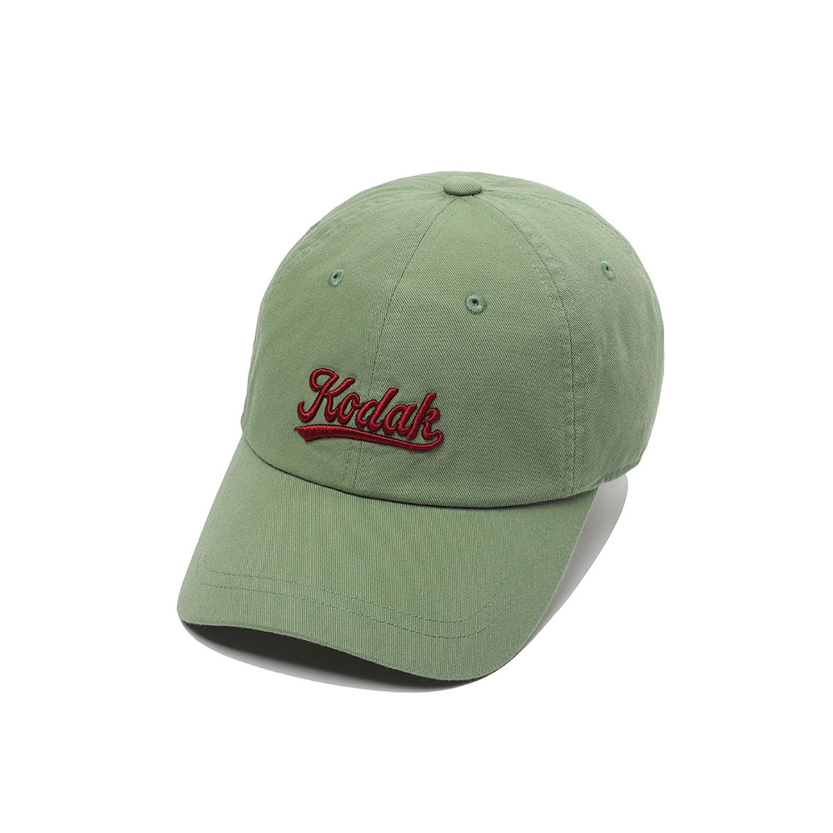 코닥(KODAK) 레터링 릴렉스핏 볼캡 KHAKI